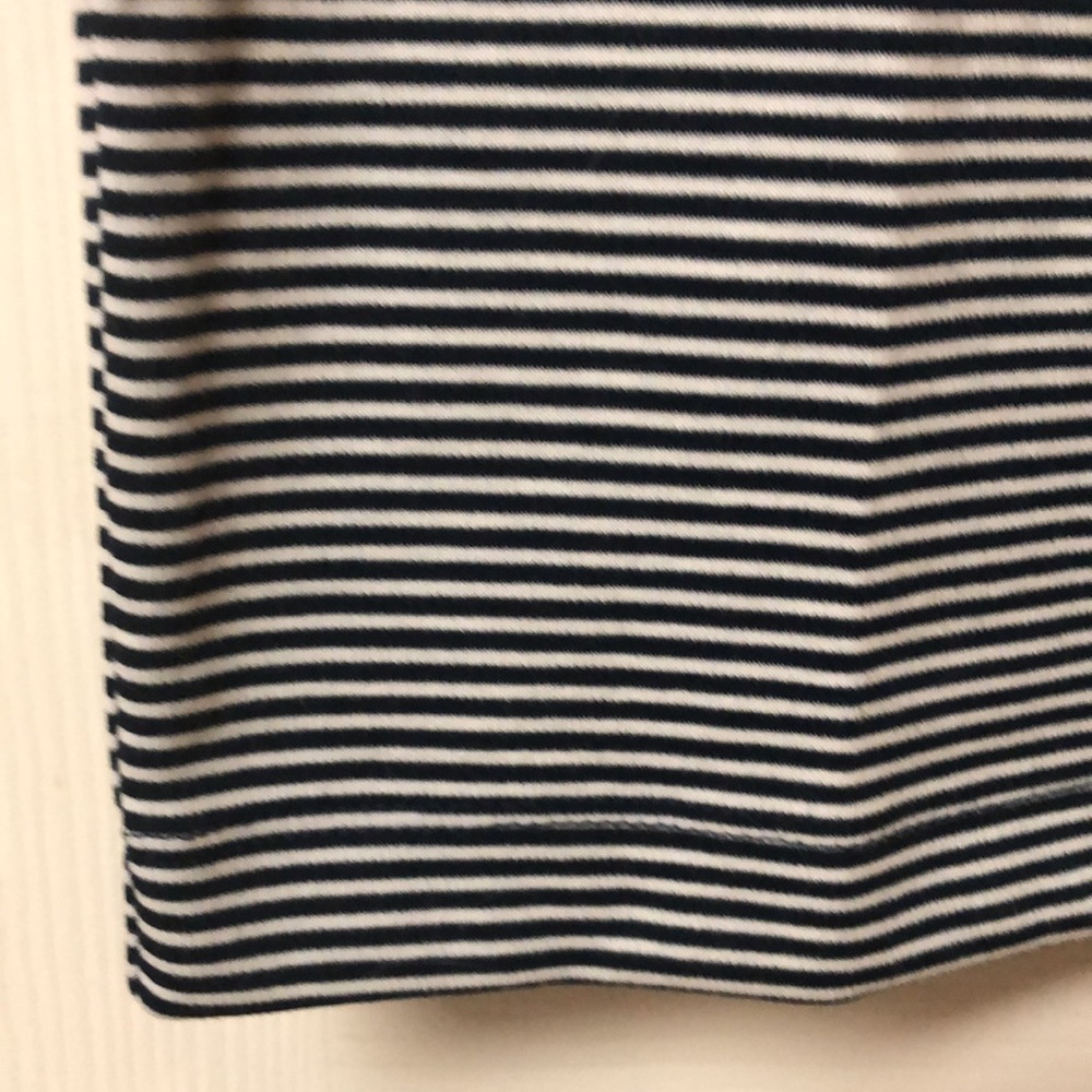 Striped Black and White Mini Dress - Picture 5 of 13